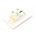 Placa Tapa VGA + HDMI 1.4 + Audio Jack 3.5 mm + 2 Cat5e cople ABS